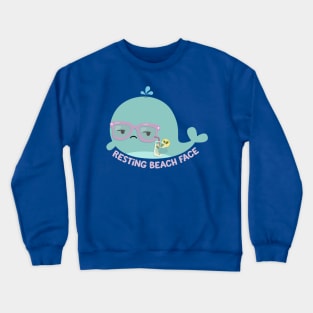 Resting Beach Face Crewneck Sweatshirt